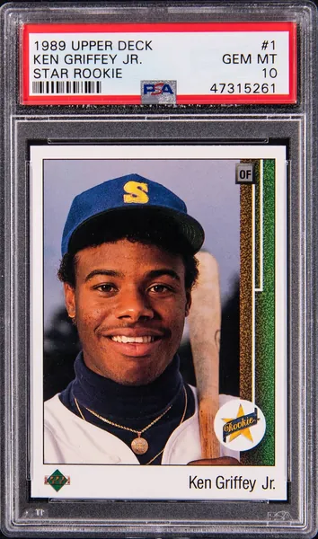 PSA-graded 1989 Upper Deck Ken Griffey Jr. rookie card